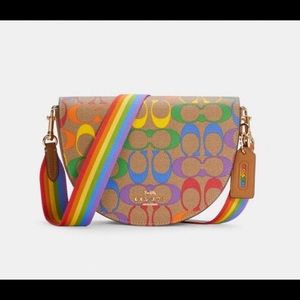 Coach rainbow crossbody bag limited addition